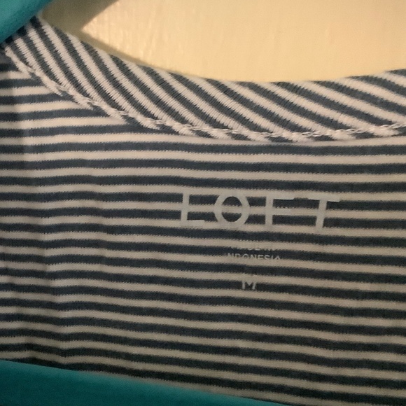 Grey/white Striped LOFT Tank M - Picture 3 of 3
